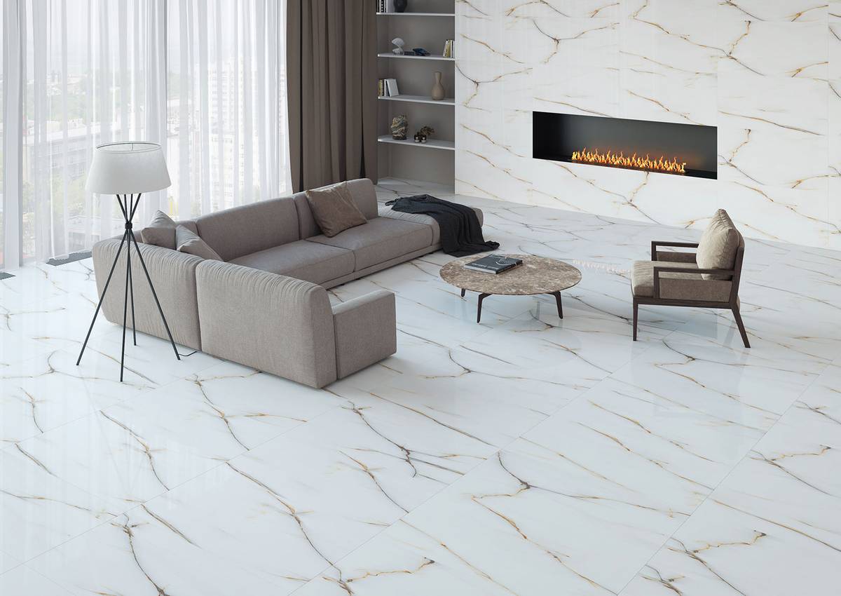 Staro Palacio Crystal White Керамогранит Staro Palacio Crystal White 60x120 полированный белый кристалл